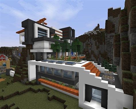 Crazy Modern Mansion Minecraft Project