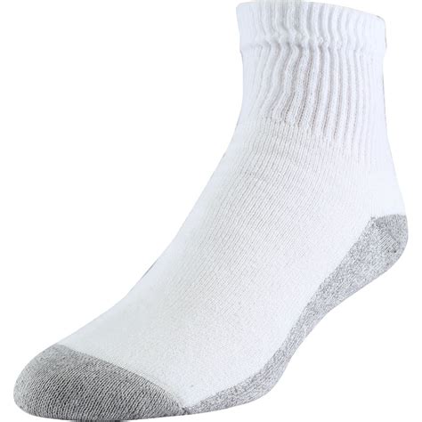 Gildan Men S Heavyweight Cushion Sole White Ankle Socks 10 Pack