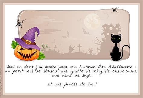 Cartes Virtuelles Texte Halloween Joliecarte
