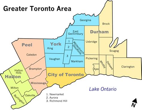 Greater Toronto Area Map