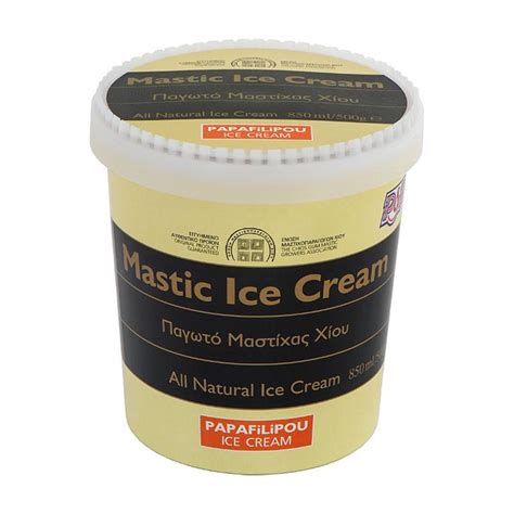 Papafilipou Mastic Ice Cream With Stevia 850 Ml