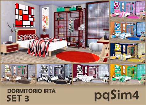 Sims 4 Ccs The Best Irta Bedroom Set №3 By Pqsim4