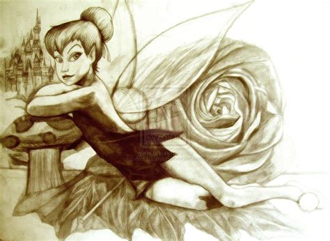 Sketch Of Tinkerbell By Moisessurielart On Deviantart Disney Images