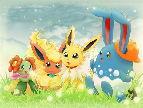 Cute Pokemons Commission By Chikorita85 On Deviantart