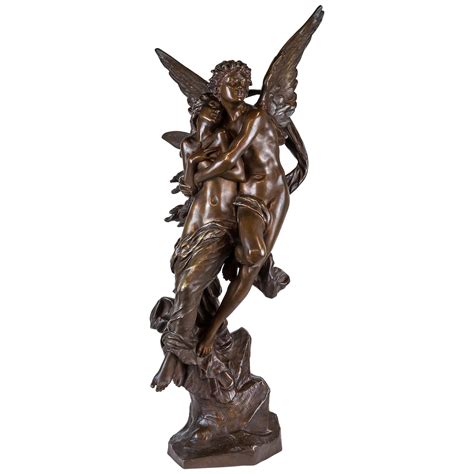 Pair Of Sculptures In Biscuit Psyche And Cupid Circa 1900 At 1stdibs