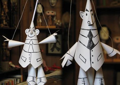 Paper Marionettes Paper Puppets Paper Sculpture Puppet Crafts