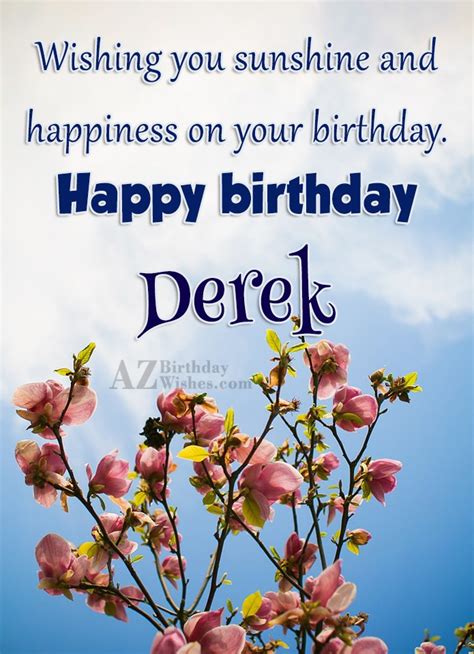 Happy Birthday Derek Azbirthdaywishes Com