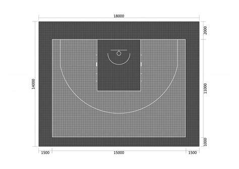 Outdoor Fiba 3x3 Basketball Court