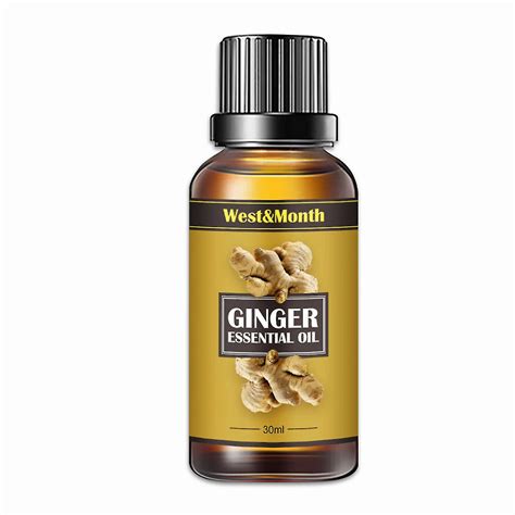 10 30ml Natural Ginger Oil Lymphatic Drainage Therapy Plant Essential
