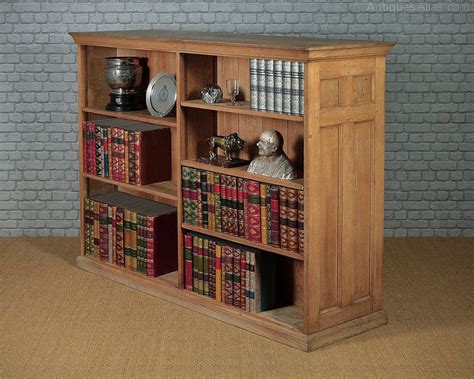 Large Double Sided Oak Bookcase And Room Divider Oak Bookcase