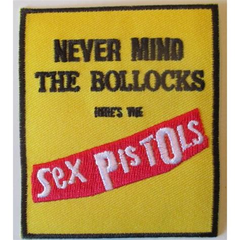 Patch Sex Pistols Never Mind 105 X 55cm Ecusson Thermocollant Hard Rock