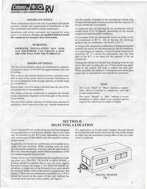 Coleman Mach Rv Ac Owners Manual