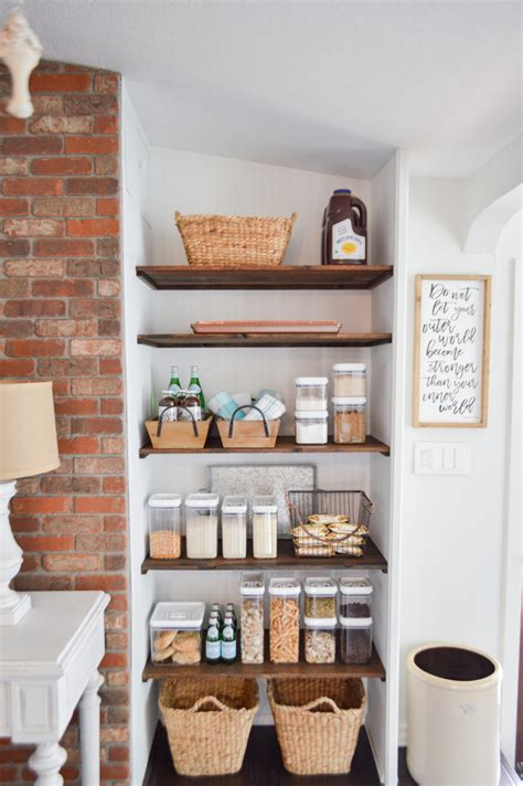 Open Pantry Makeover Organizing Ideas Diy Kitchen Storage Kitchen