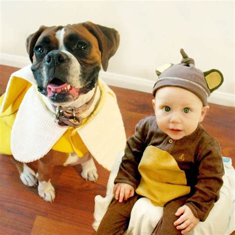 Adorable Boy And His Dog Coordinate Halloween Costumes Every Year
