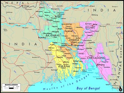 Karten Von Bangladesch Karten Von Bangladesch Zum Herunterladen Und