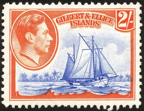 Gilbert And Ellice Islands Postage Stamp Art Old Stamps Postage Stamp