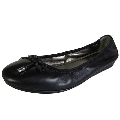 Me Too Womens Lilly Leather Ballet Flat Shoe Ebay