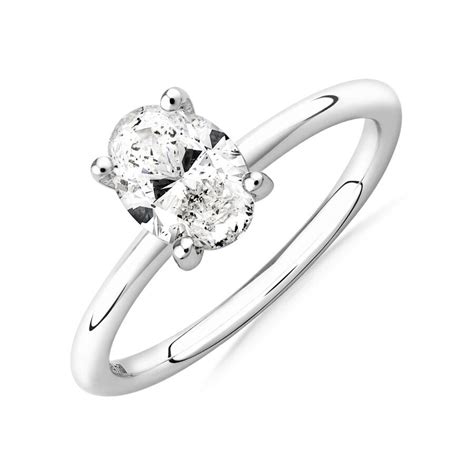 Solitaire Engagement Ring With 1 Carat Tw Of Diamond In 14ct White Gold