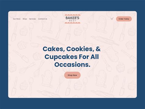 Bakers Best Desserts Website By Krystal Carpintieri On Dribbble