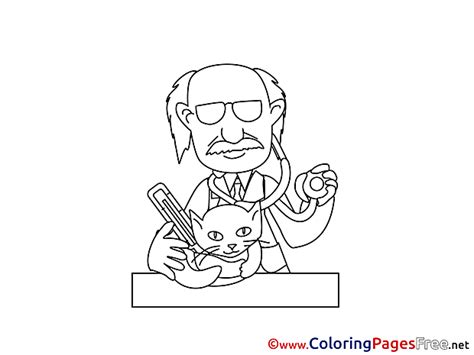 Vet Coloring Pages Printable