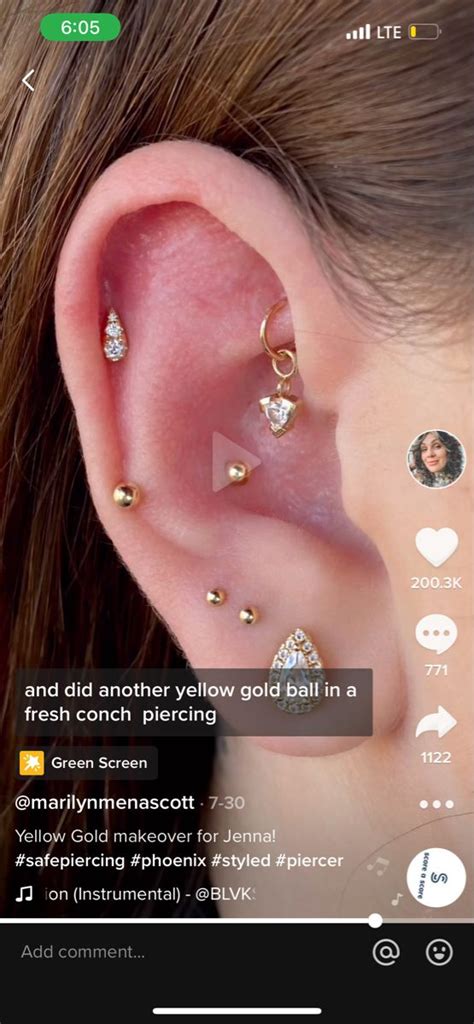 Pin By Carissa Lininger On Piercings Piercing Conch Piercing Greenscreen