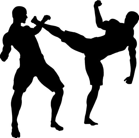 Mixed Martial Arts Mma Silhouette Png Clipart Background Png Play