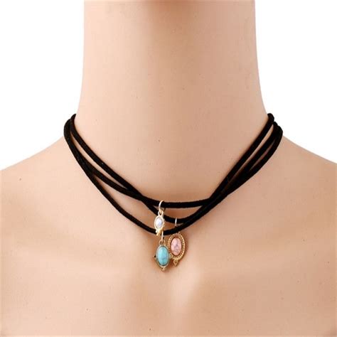 Find More Choker Necklaces Information About Retro Multilayer 3 Layer