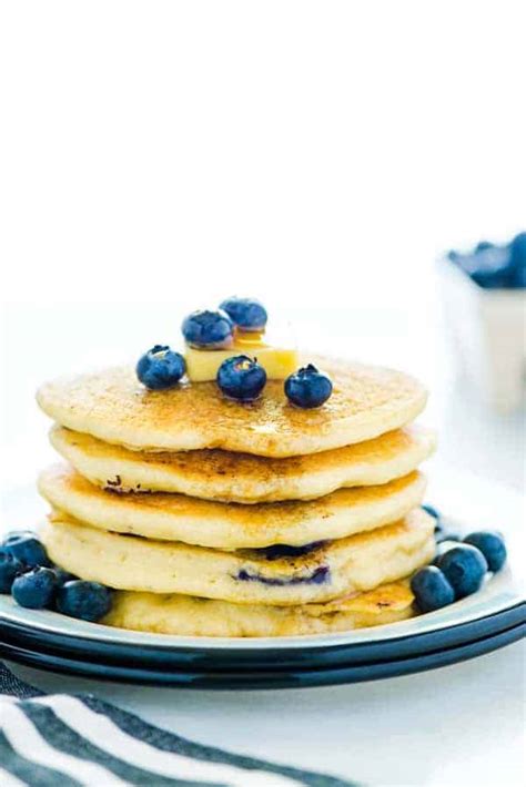 Fluffy Gluten Free Blueberry Pancakes What The Fork