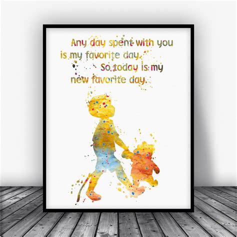 Get inspired by our community of talented artists. Winnie the Pooh and Christopher Robin Quote Art Print ...
