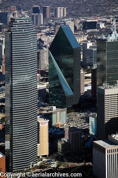 Aerial Photograph Of Bank Of America Plaza And Fountain Place Dallas