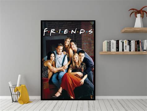 friends tv series poster high quality canvas wall art room decor friends poster for t etsy