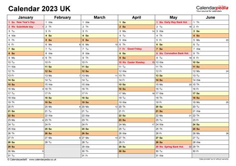 Calendar 2023 Uk Free Printable Pdf Templates