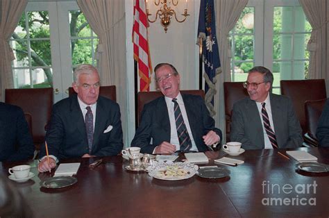 President George Bush Laughing Photograph By Bettmann Fine Art America