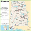 Alabama highway map