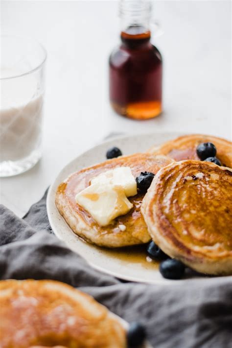 Our Favorite Blueberry Pancakes Blue Bowl
