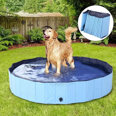 Pet Supplies 63 X 12 Inch Xl V Hanver Foldable Dog Pool Collapsible