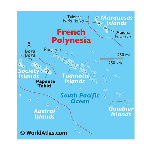 Mapas De Polinesia Francesa Atlas Del Mundo