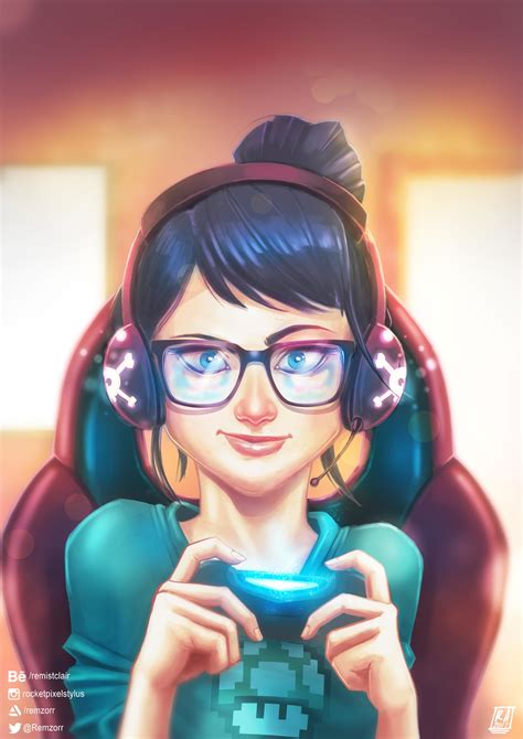 Artstation Gamer Girl