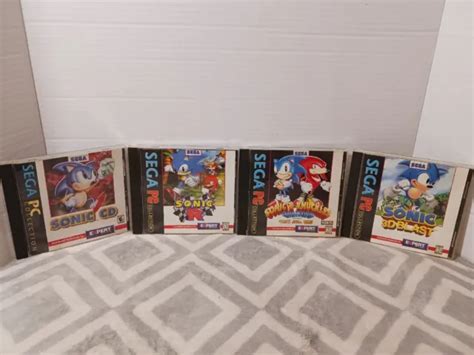 4 Sonic Games Sega Pc Collection Sonic And Knuckles Sonic R Sonic Cd 3d
