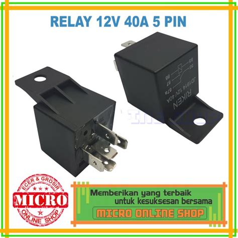 Jual Relay 12v 40a 5 Pin Relay 12 Volt 40 Ampere 5 Kaki Di Lapak Micro