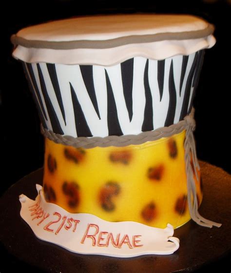 3d African Drum Birthday Cake Drum Birthday Cakes Drum Cake Drum