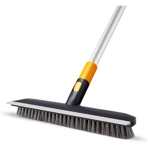 Eyliden Floor Scrub Brush 2 In 1 Scrapeandbrush Push Broom Brush Stiff