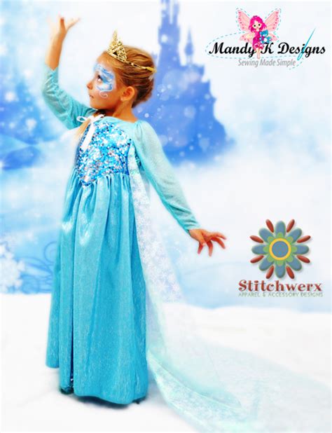 Frozen Inspired Ice Princess Elsa Dress And Face Painting Stitchwerx