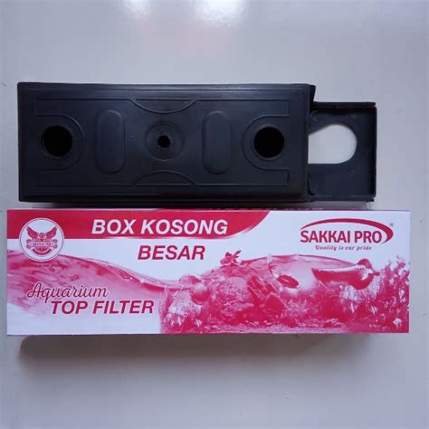 Aquarium besar large 60 liter fiber list hitam import: Jual Sakkai Pro Box Kosong Besar Kotak Boks Filter Atas ...