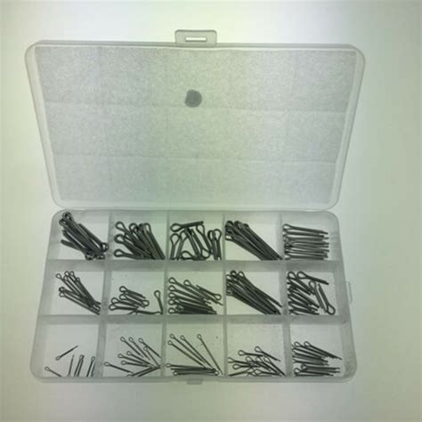 150pcs Stainless Steel Split Cotter Pins Assortment Kits 15 Kinds With Box Ebay