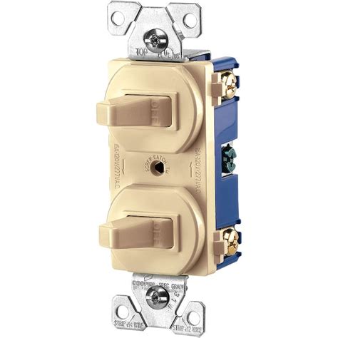 Eaton 15 Amp Single Pole Ivory Combination Light Switch In The Light