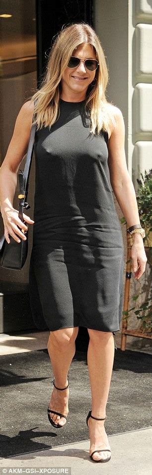 No Holding Her Back Jennifer Aniston Skips Wearing A Bra As She Steps Out In Simple Yet