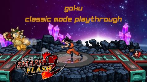 Super Smash Flash 2 Goku Classic Mode Playthrough Youtube