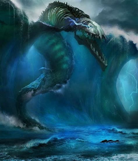 Under Da Sea Sea Monsters Dump Mythical Creatures Dark Fantasy Art Creature Art