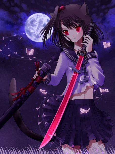 Cool Sword And Cute Catgirl Image Anime Fans Of Moddb
